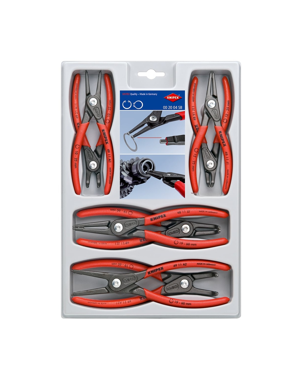 00 20 04 SB - SEGMAN PENSE SETİ ( 8 PARÇA ) KNIPEX - 
