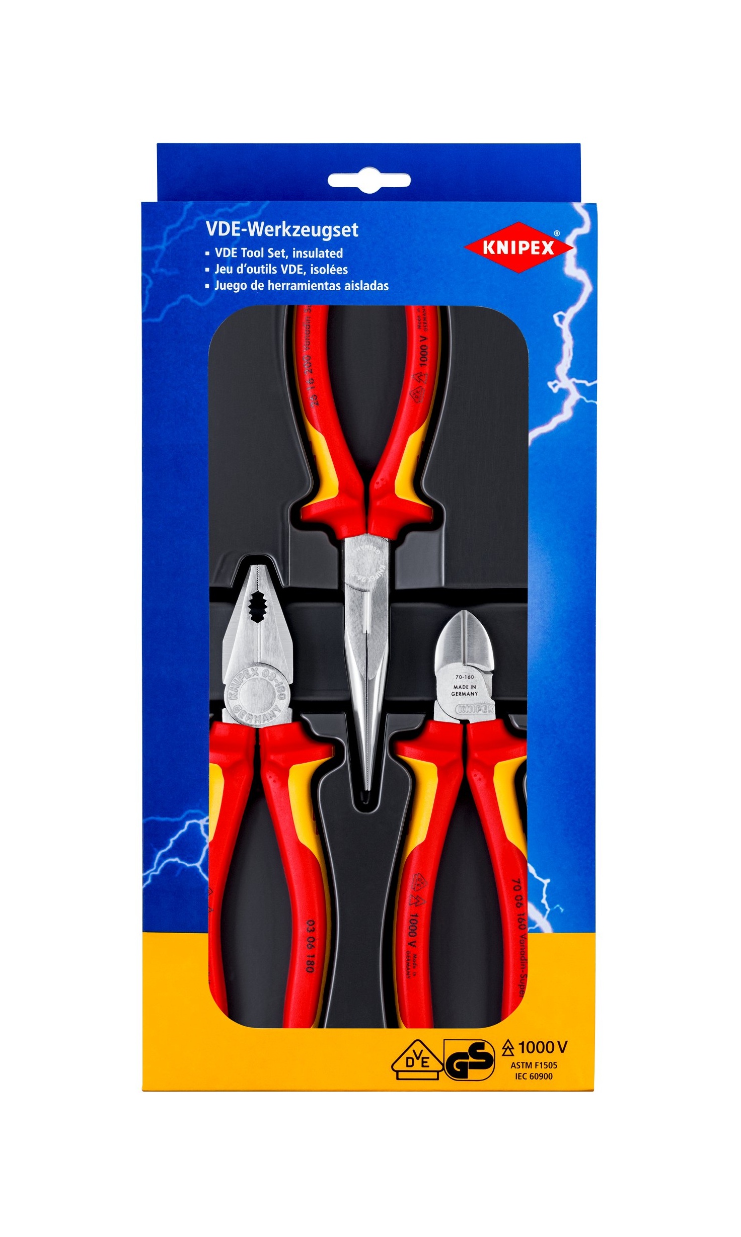 00 20 12 - VDE PENSE SETİ ( 3 LÜ ) KNIPEX - 