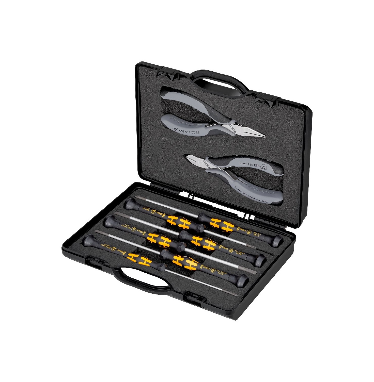 00 20 18 ESD - ELEKTRONİKÇİ PENSE SETİ ( 8 PARÇA ) KNIPEX - 