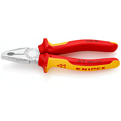 03 06 180- YALITIMLI KOMBİNE PENSE 180MM KNIPEX - 