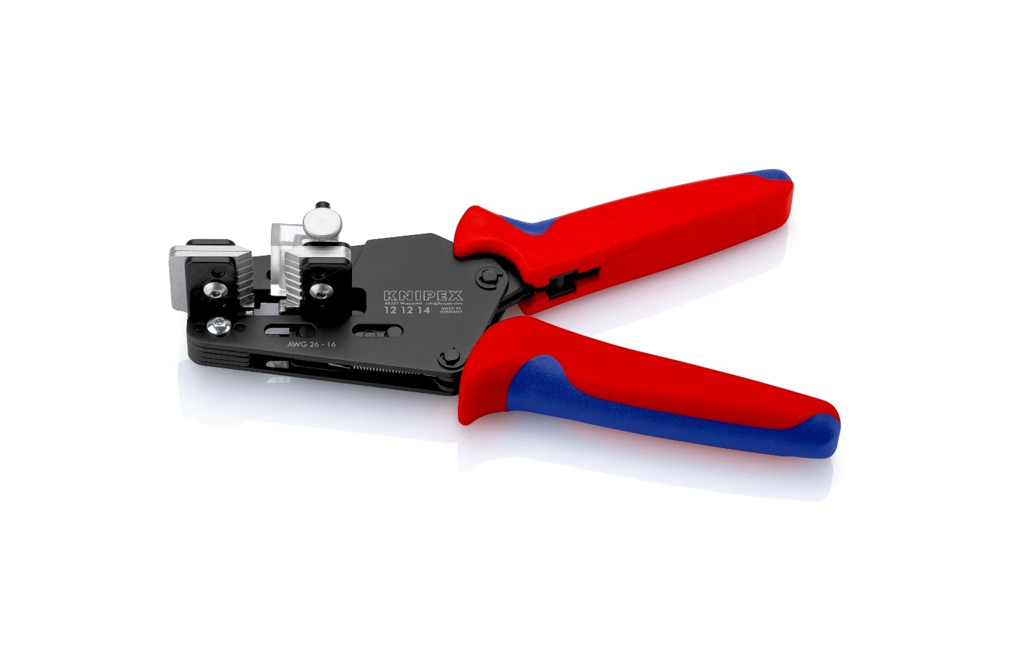 12 12 14 - HASSAS KABLO SIYIRMA PENSESİ GEOMETRİK KAFA KNIPEX - 