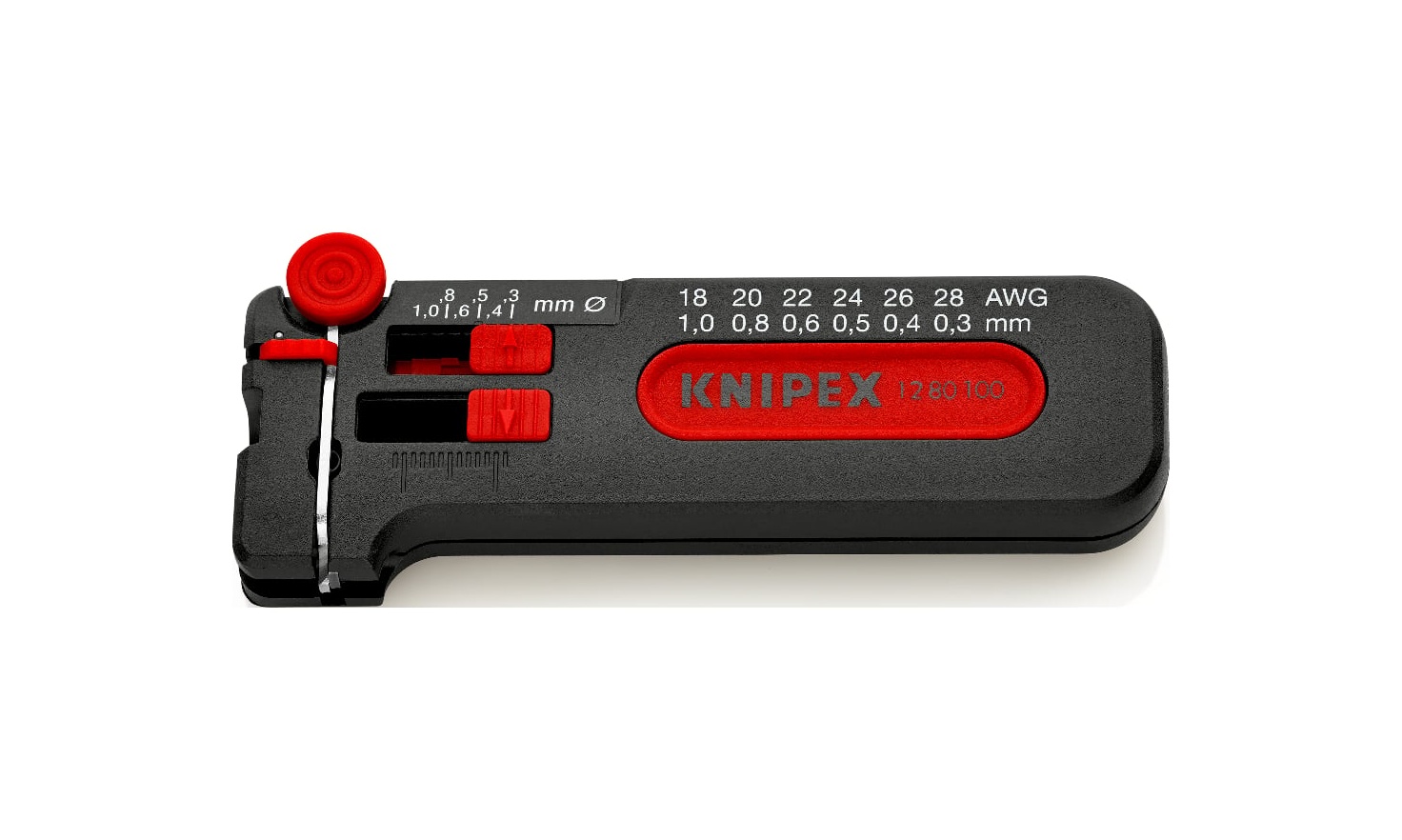 12 80 100 SB - MİNİ KABLO SIYIRMA ALETİ ( 12 80 100 İÇİN ) KNIPEX - 