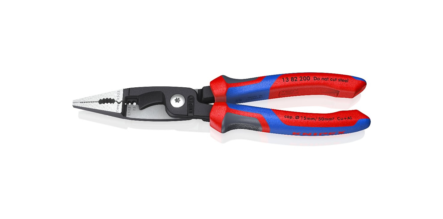 13 82 200 - KOMBİNE ELEKTRİKÇİ PENSESİ KNIPEX - 
