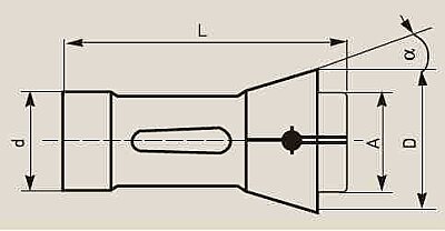 148E080RG - 148E DIN6343 COLLET 8MM GROOVED - 2