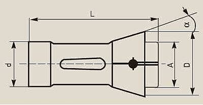 1536E160RG - 1536E DIN6343 COLLET 16MM GROOVED - 2