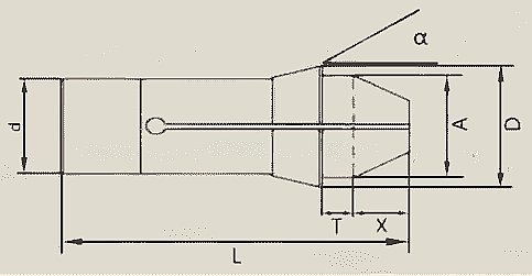 173E300RLS - 173E DIN6343 COLLET 30MM ROUND LONG SMOOTH - 2