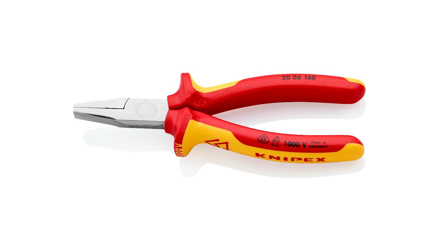 20 06 160 - VDE YASSI AĞIZ KARGABURUN KNIPEX - 