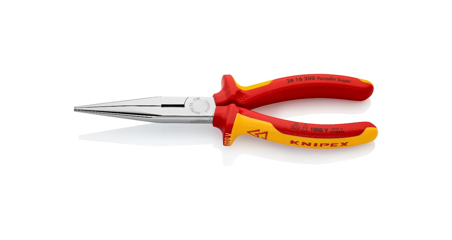 26 16 200 - VDE UZUN KARGABURUN 200MM KNIPEX - 