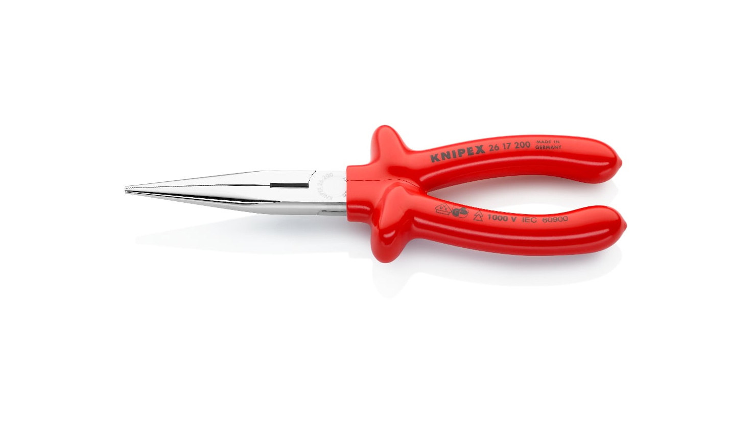 26 17 200 - VDE UZUN KARGABURUN 200MM KNIPEX - 