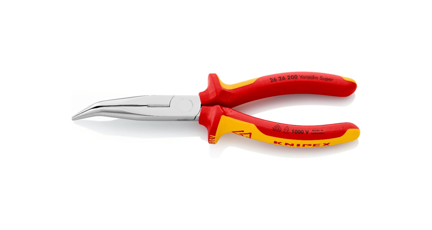 26 26 200 - VDE EĞRİ AĞIZ KARGABURUN 200MM KNIPEX - 