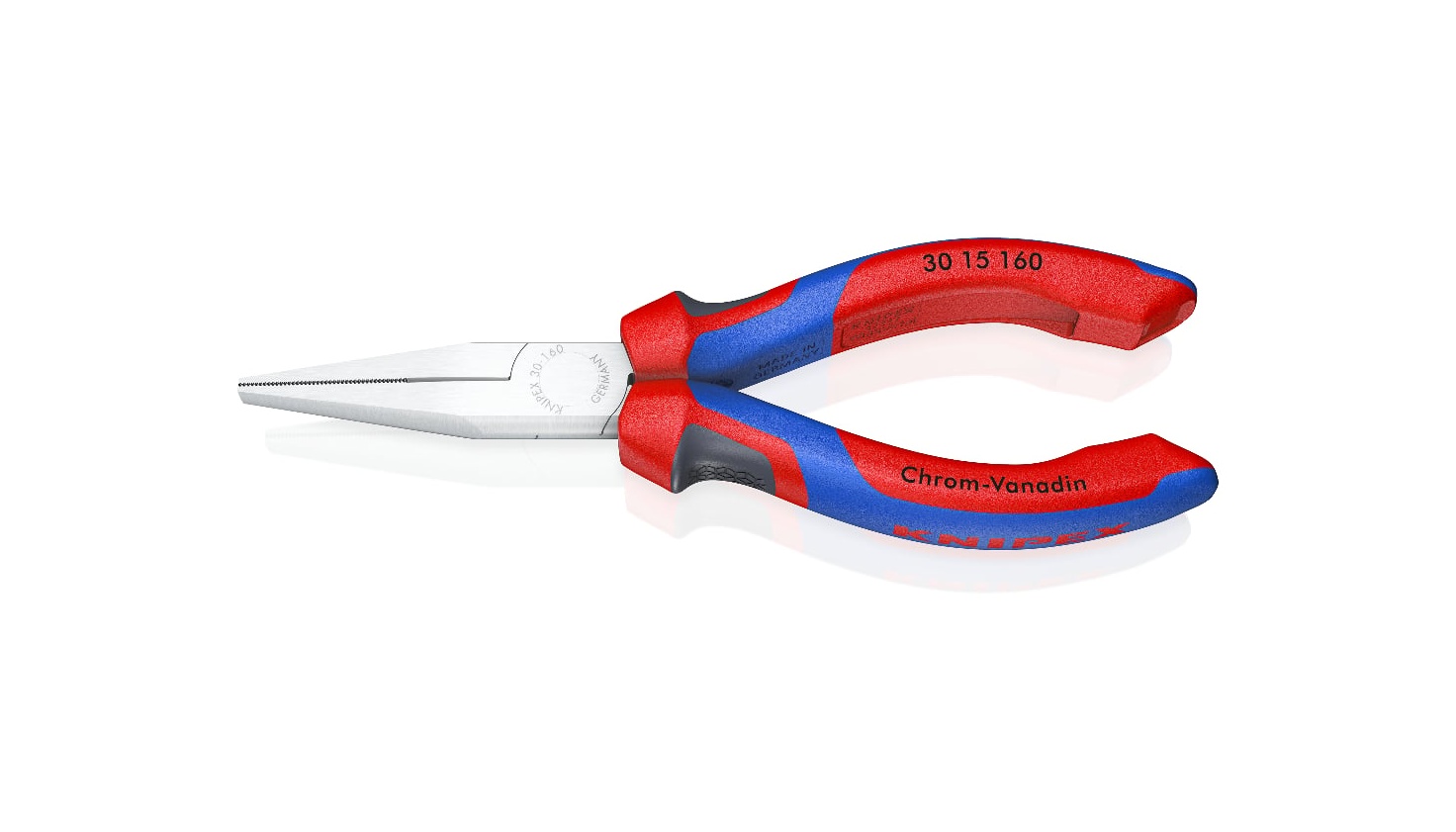 30 15 160 - DÜZ MONTAJCI KARGABURUN 160MM KNIPEX - 