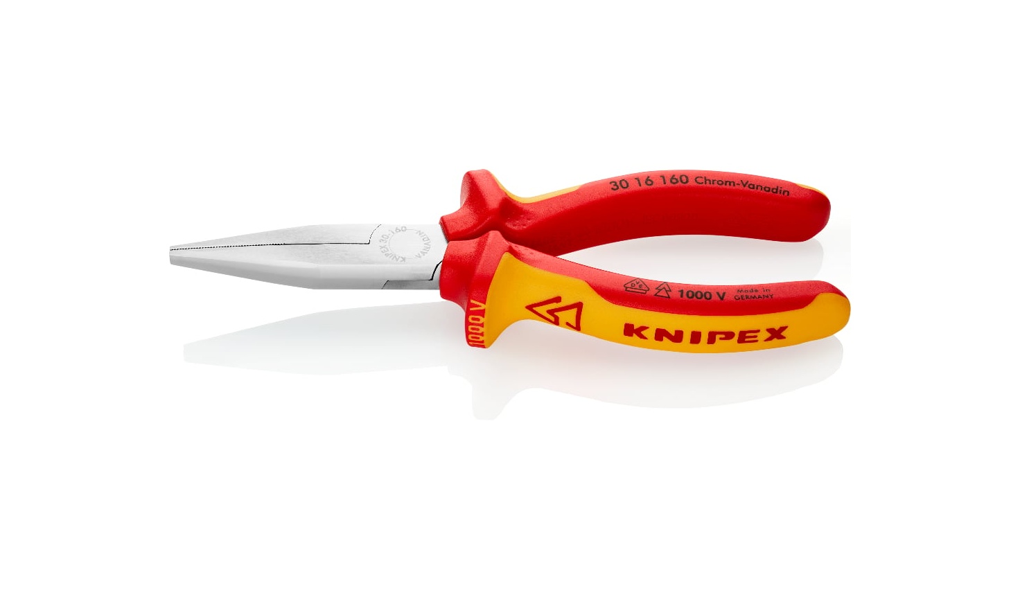 30 16 160 - UZUN KARGABURUN 160MM KNIPEX - 