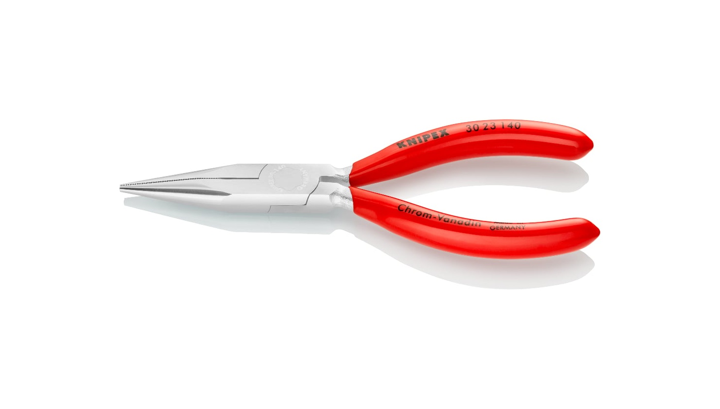 30 23 140 - YASSI AĞIZ UZUN DÜZ KARGABURUN 140MM KNIPEX - 