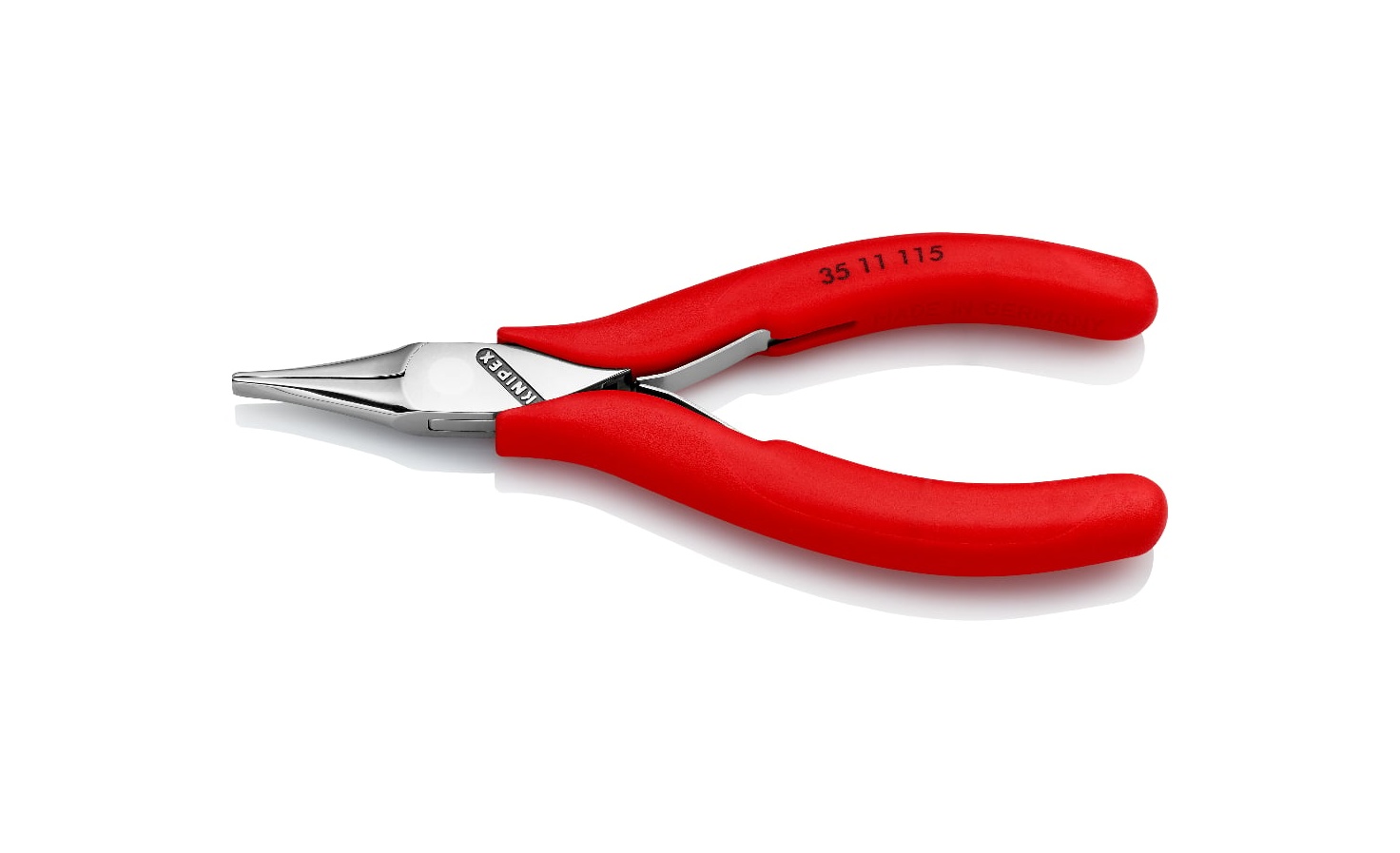 35 11 115 - ELEKTRONİKÇİ KARGABURUN PENSESİ 115MM KNIPEX - 