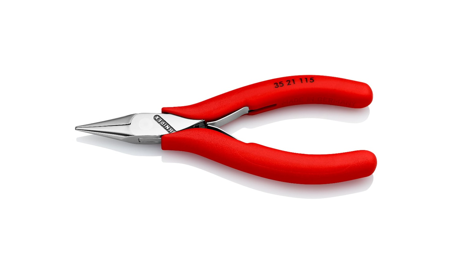 35 21 115 - ELEKTRONİKÇİ KARGABURUN PENSESİ 115MM KNIPEX - 