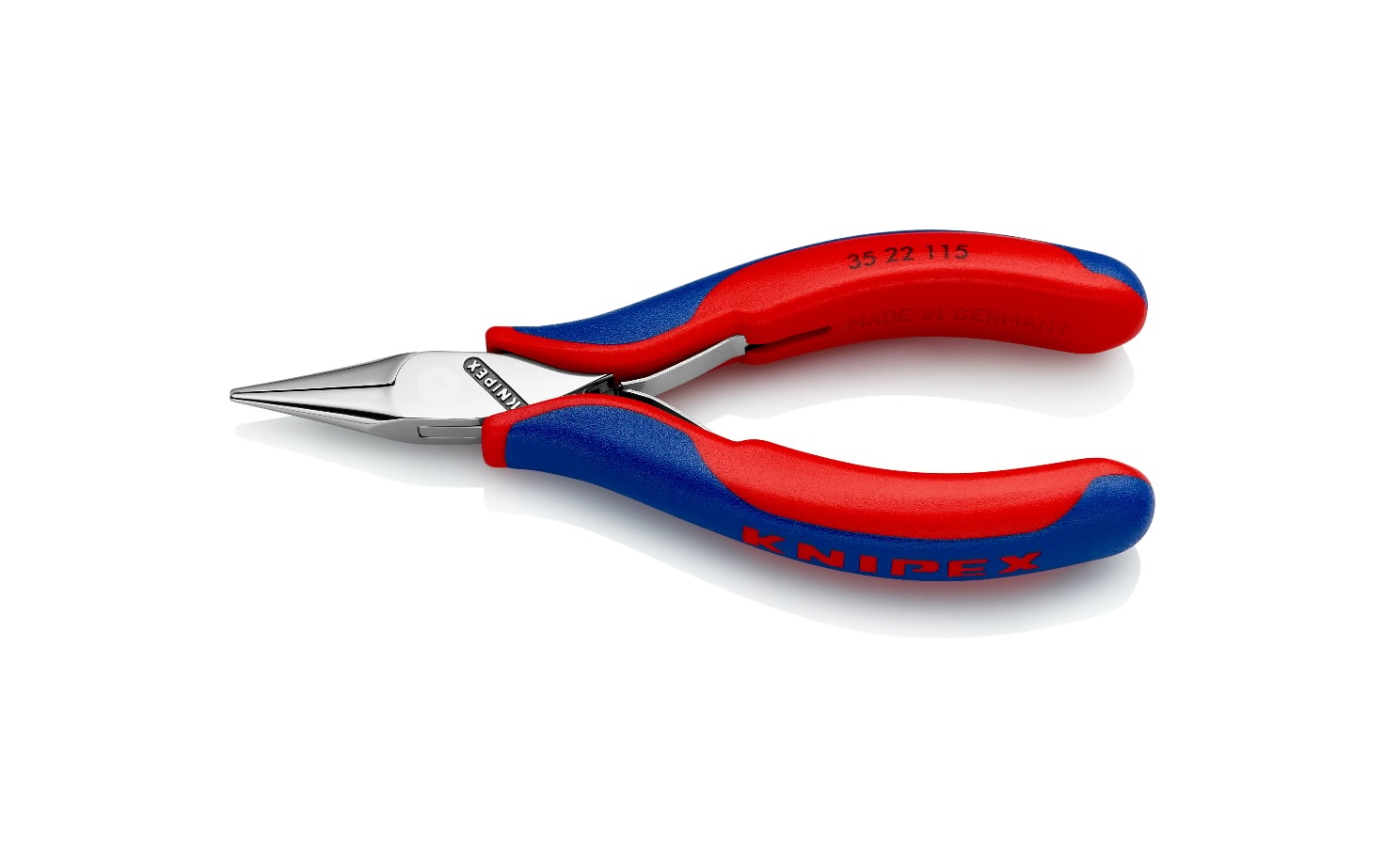 35 22 115 - ELEKTRONİKÇİ KARGABURUN PENSESİ 115MM KNIPEX - 