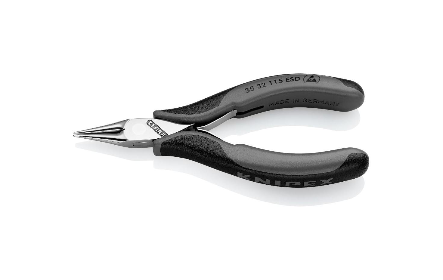 35 32 115 ESD - ELEKTRONİKÇİ KARGABURUN PENSESİ 115MM KNIPEX - 