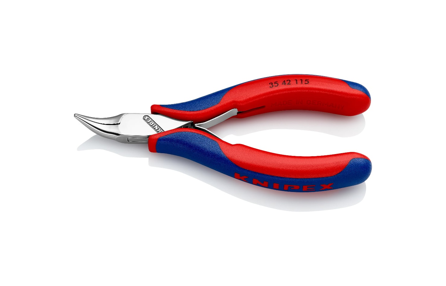35 42 115 - ELEKTRONİKÇİ EĞRİ KARGABURUN 115MM - KNIPEX - 