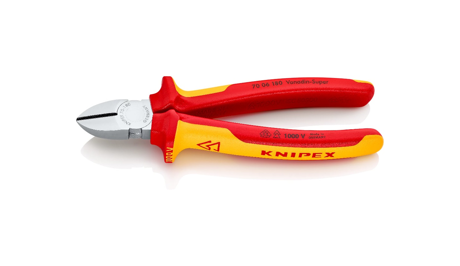 70 06 180- VDE YAN KESKİ 180 MM KNIPEX - 