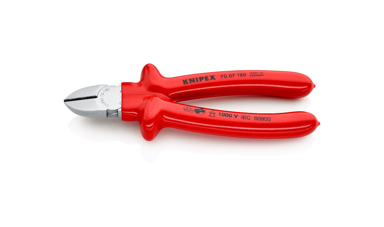 70 07 180- VDE YAN KESKİ 180 MM KNIPEX - 