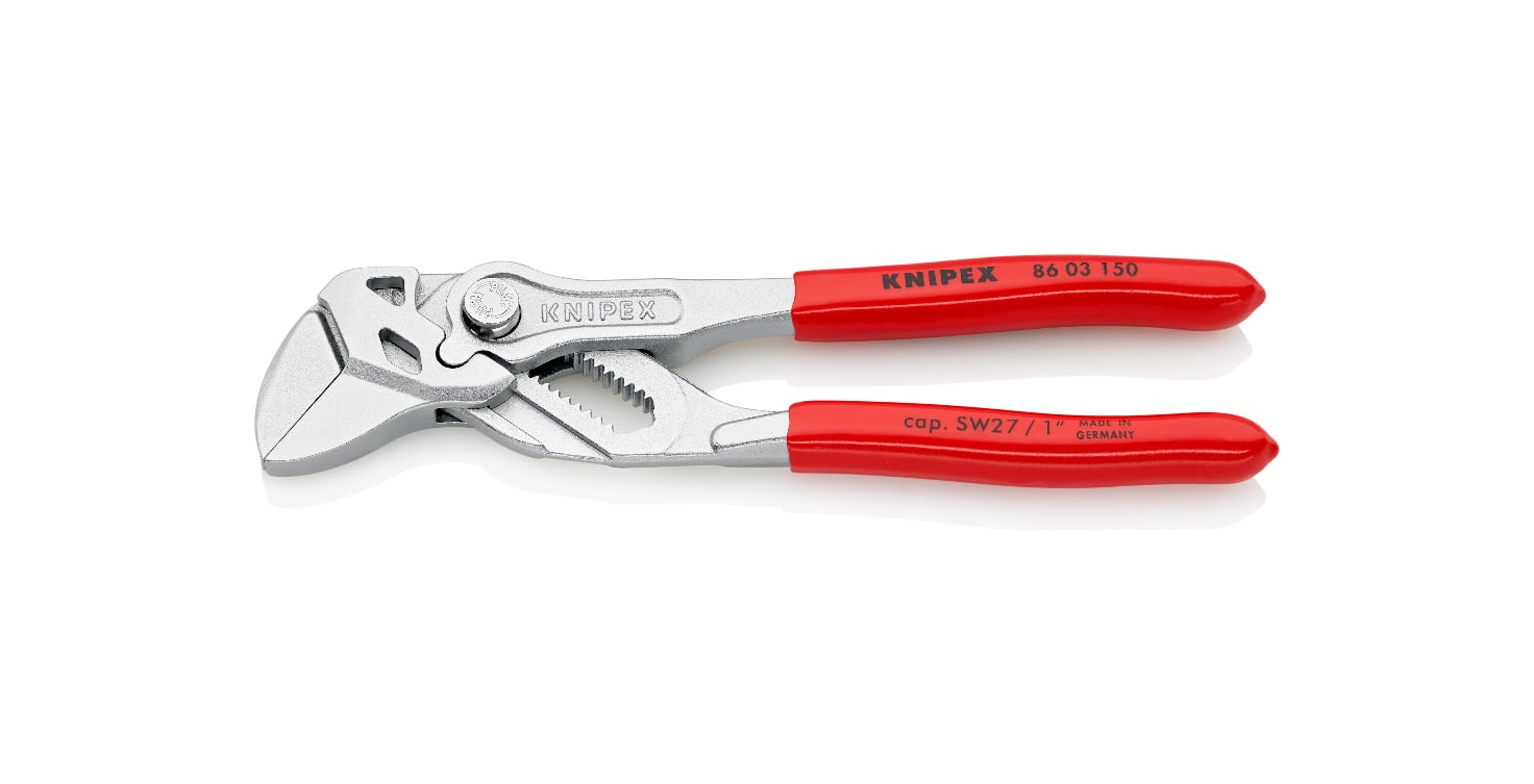 86 03 150 - DÜZ ÇENE AYARLI PENSE KNİPEX - 