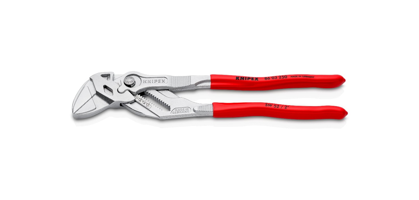 86 03 250 - DÜZ ÇENE AYARLI PENSE KNIPEX - 
