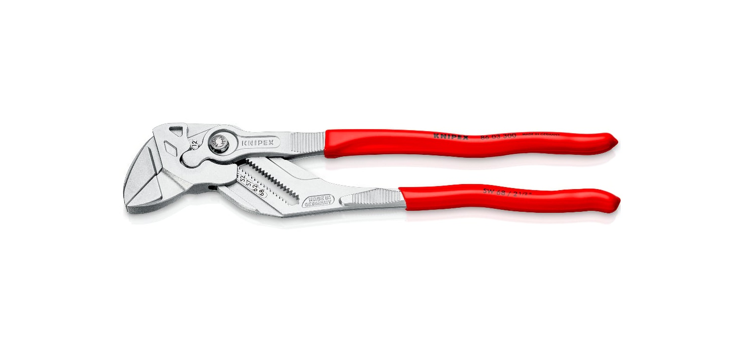 86 03 300 - DÜZ ÇENE AYARLI PENSE KNIPEX - 