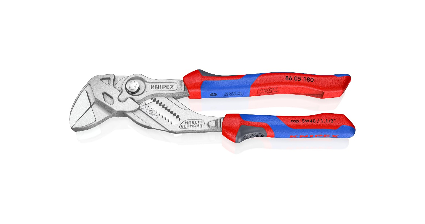 86 05 180 - DÜZ ÇENE AYARLI PENSE KNIPEX - 