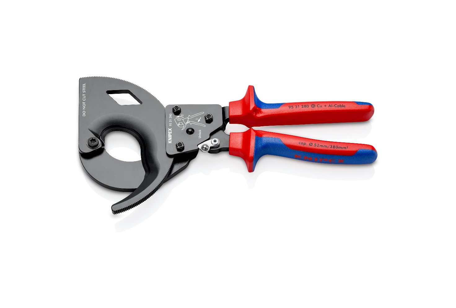 95 31 280- CIRCIR MEKANİZMALI KABLO KESME 280 MM KNIPEX - 
