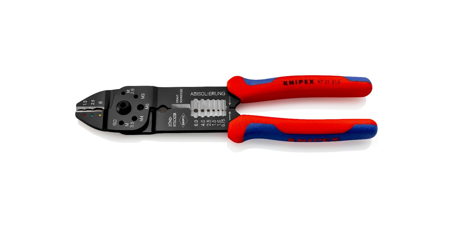 97 21 215 - ÇOK FONKSİYONEL PABUÇ SIKMA PENSİ 215M KNIPEX - 