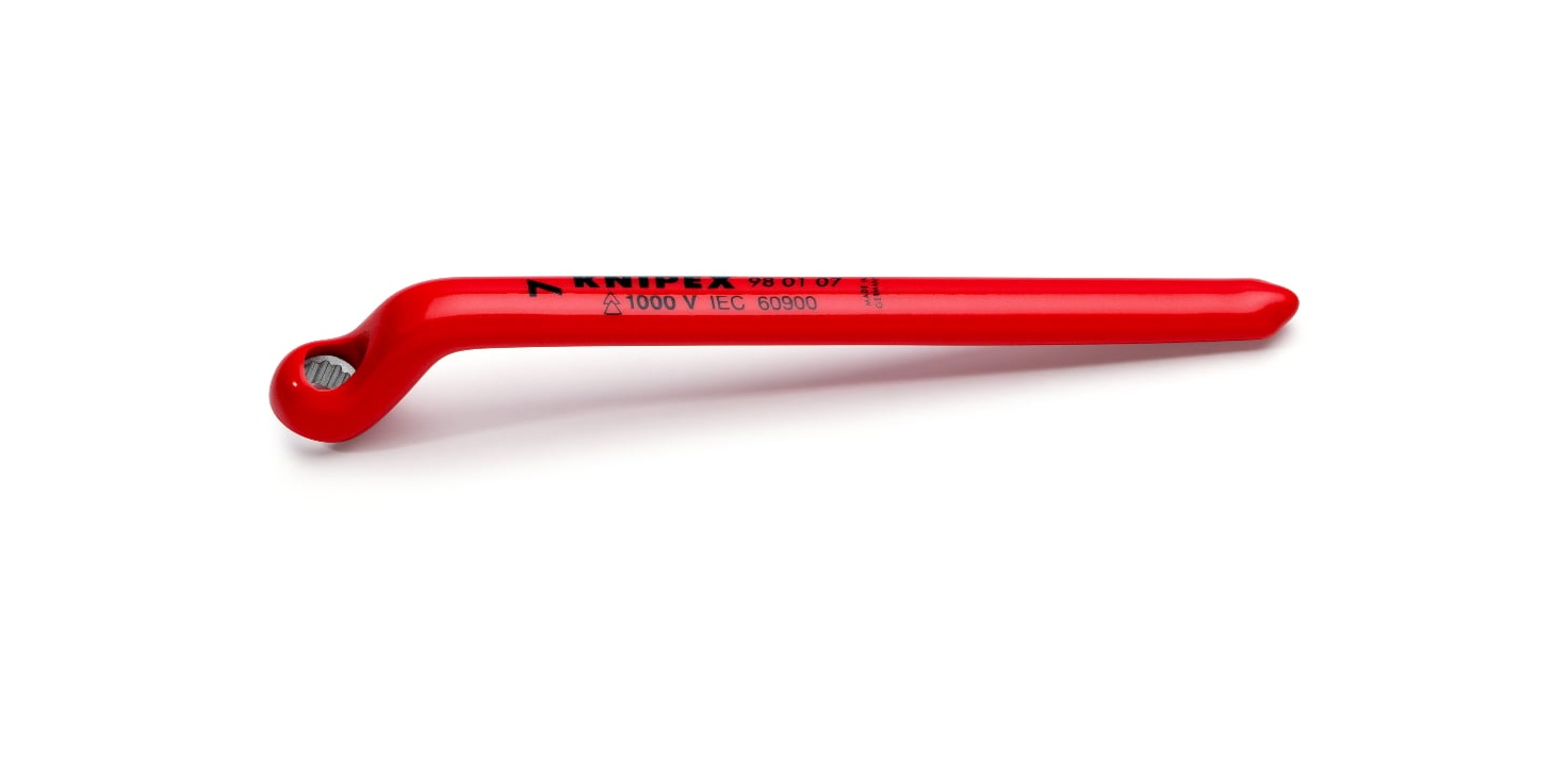 98 01 07 - VDE İZOLELİ TEK AĞIZ ANAHTARI 7M KNIPEX - 