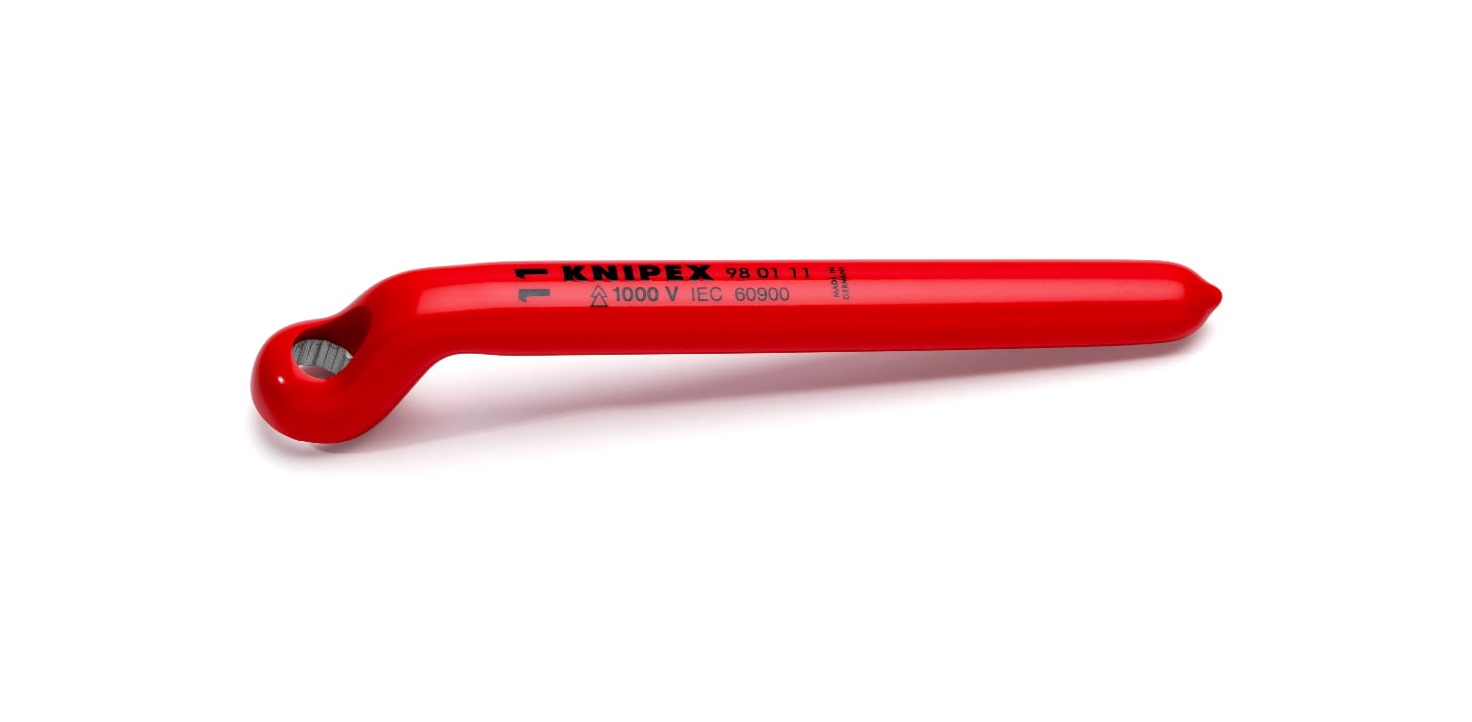 98 01 11 - VDE İZOLELİ TEK AĞIZ ANAHTARI 11M KNIPEX - 