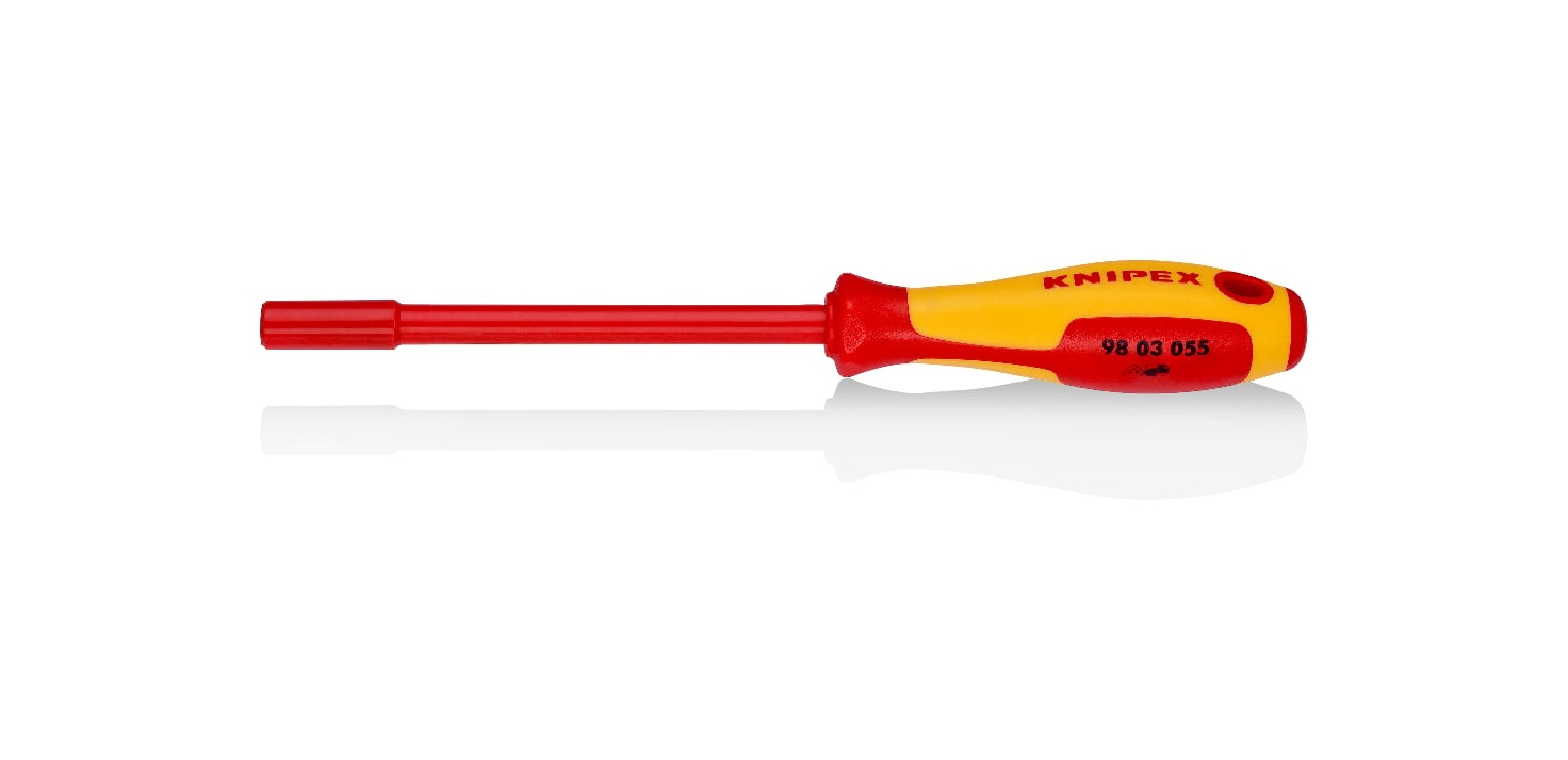 98 03 055 - VDE İZOLELİ LOKMA UÇLU TORNAVİDA 5.5MM KNIPEX - 
