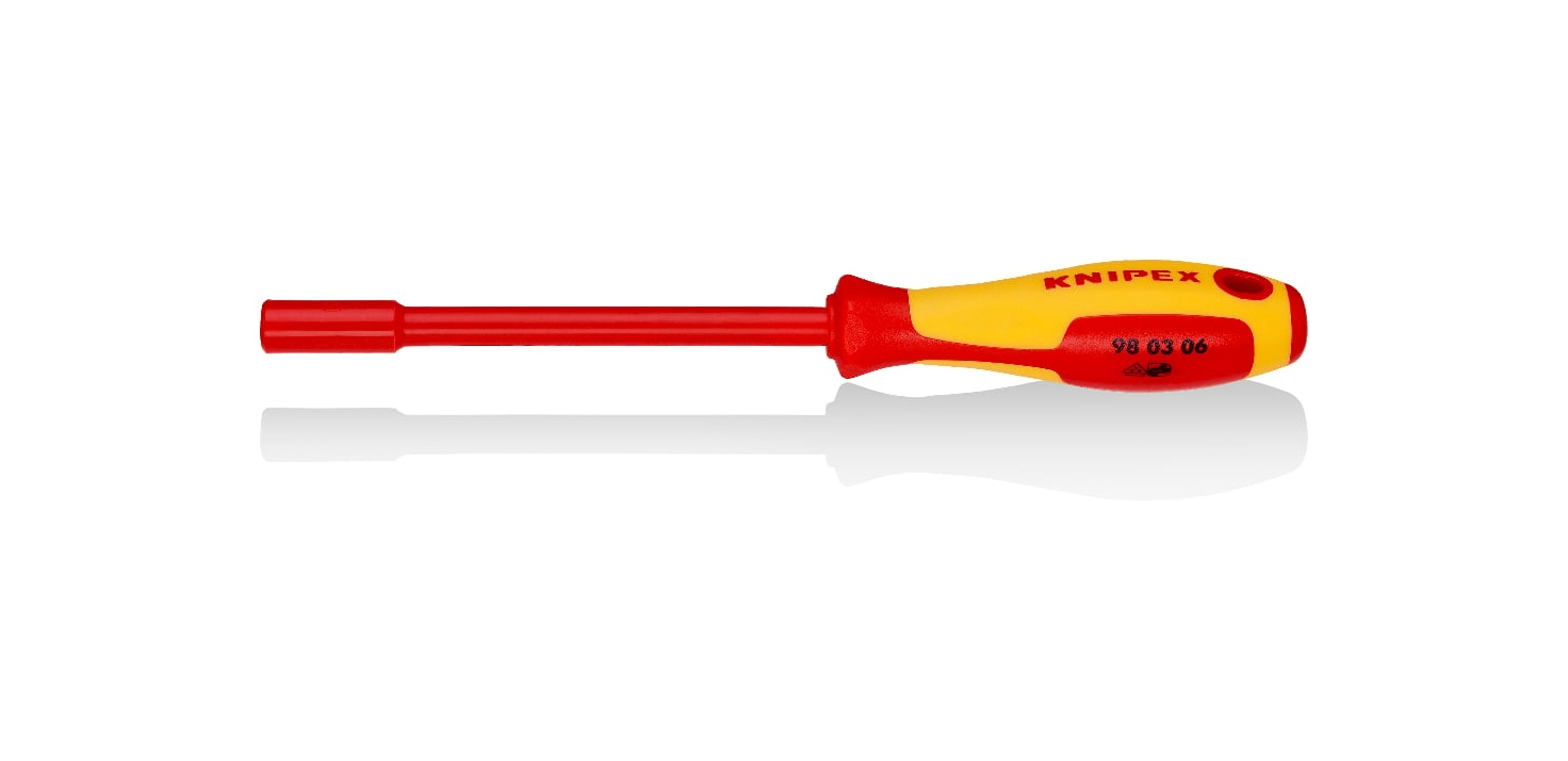 98 03 06 - VDE İZOLELİ LOKMA UÇLU TORNAVİDA 06MM KNIPEX - 