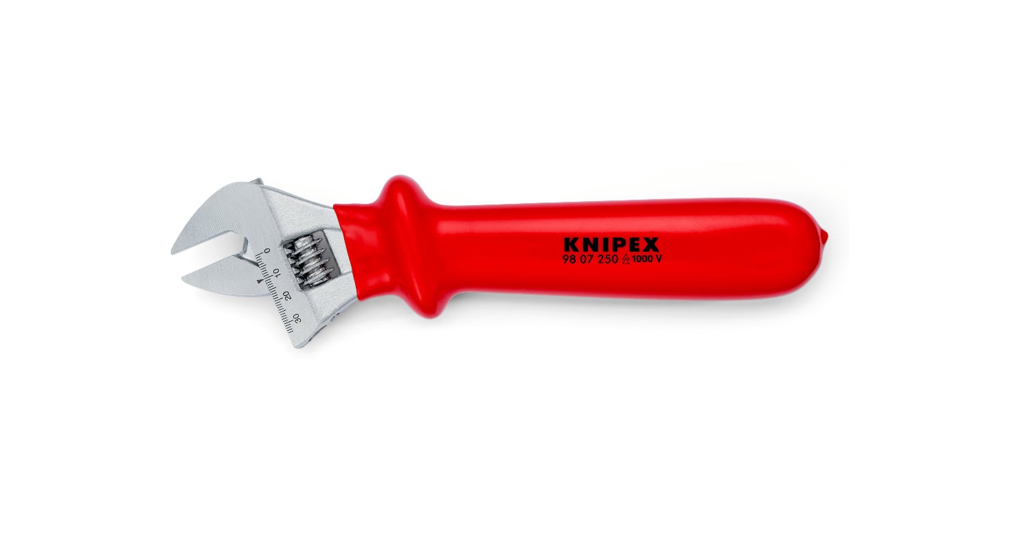 98 07 250 - VDE IZOLELİ KURBAĞACIK ANAHTAR 250 MM KNIPEX - 1