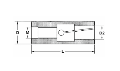 BF13M810LH09 - M8X1LH Ø13 BF 9MM BAR FEEDER SCREW TYPE - 2