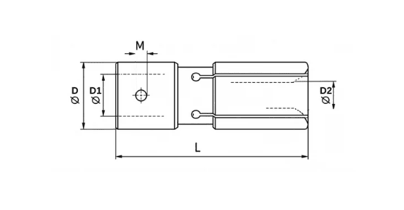 BF6520M8045 - BF6520M8 BAR FEEDER WITH SIDE SCREW 45MM - 2