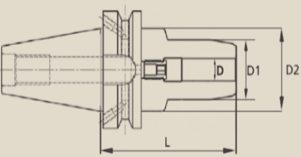 BT40HY16 - BT40 HY16 90 HİDROLİK TUTUCU - 2