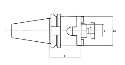DIN40CM16 - DIN40 CM16 COMBI SHELL MILL ADAPTOR - 2