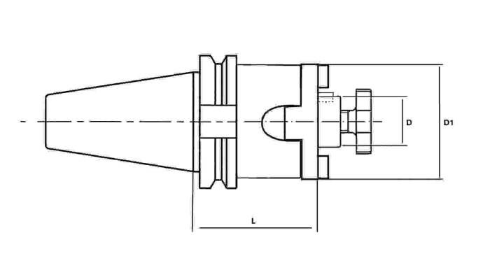 DIN40CM16 - DIN40 CM16 COMBI SHELL MILL ADAPTOR - 2