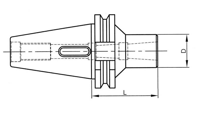DIN40MT4DB - DIN40 MT4 MORSE TAPER ADAPTOR WITH DRAW BAR - 2