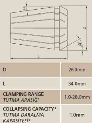 ER250251 - ER25 COLLET 2.5MM - 3