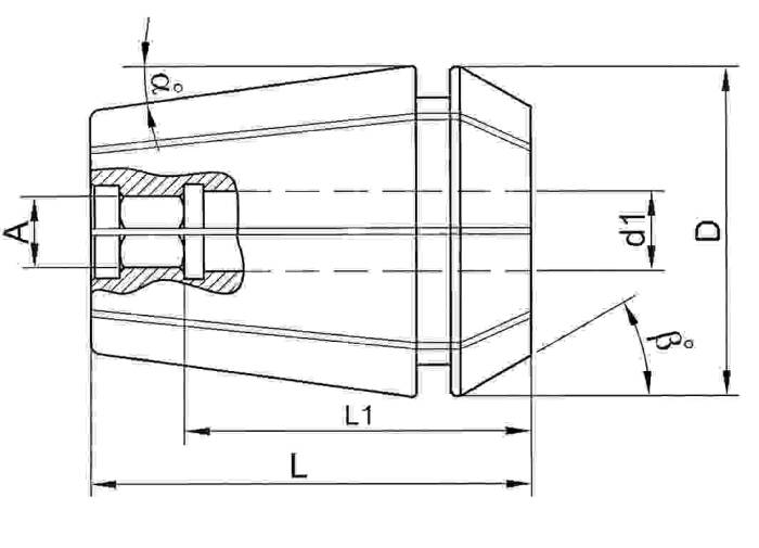 ERT11025 - ERT11 TAPPING ER COLLET 2.5X2.1 - 4