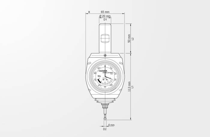 MEKANİK 3D TESTER UNIVERSAL ŞAFT:20mm 80.360.00.FHN - 2