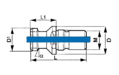 PS69872ABT40 - ÇEKTİRME CİVATASI DIN69872A OKUMA BT40 - 2