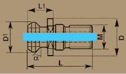 PS738840A - PULL STUD ISO7388-2-40 INTERNAL COOLANT - 2