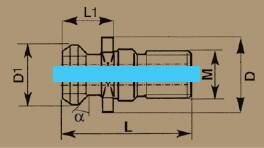 PS738840MZ - PULL STUD BT40-45° ( MAZAK ) - 2