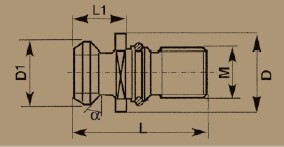 PS738850B - PULL STUD ISO7388-2-50 - 2