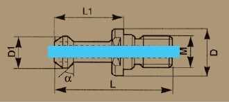 PSBT5045B - PULL STUD BT50-45° INTERNAL COOLANT - 2