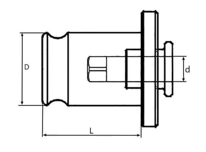 TC107055 - TC1 7X5.5 Ø19 TAP HOLDER - 2